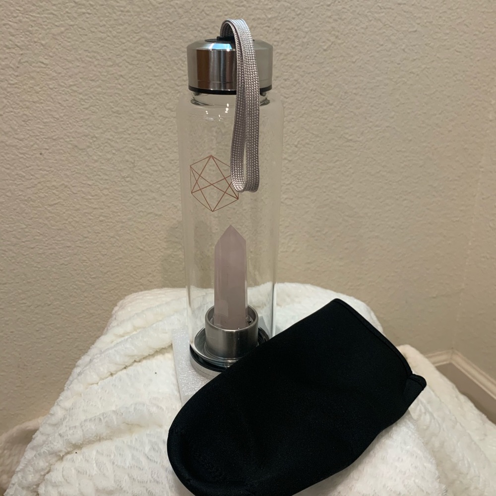 Rose Quartz water bottle